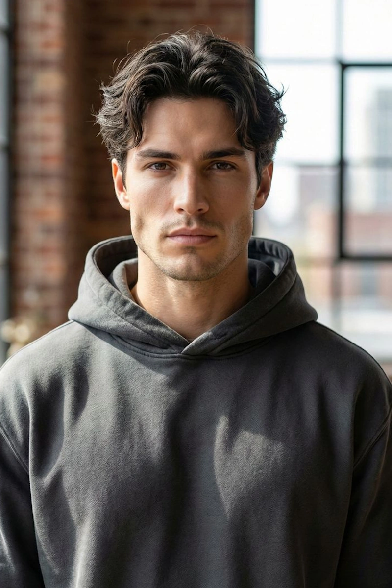 Curtain hair style guide and AI try-on