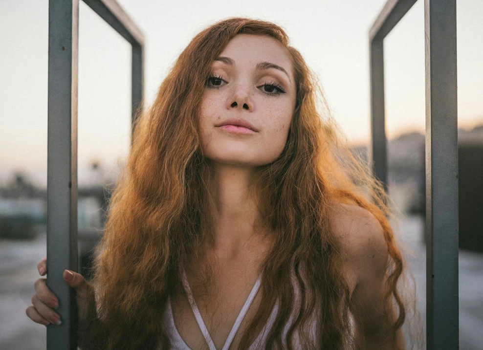 Before AI hair style transformation