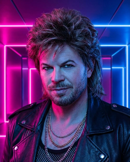 Look like an 80s popstar