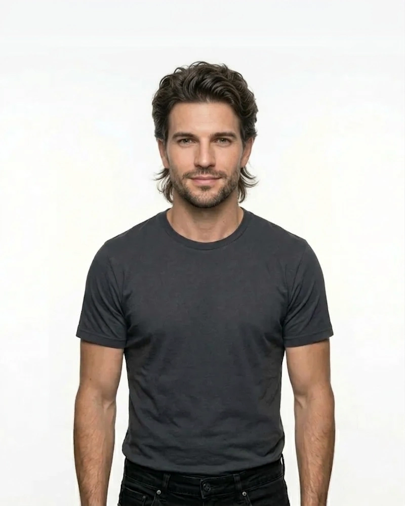 After baby mullet cut