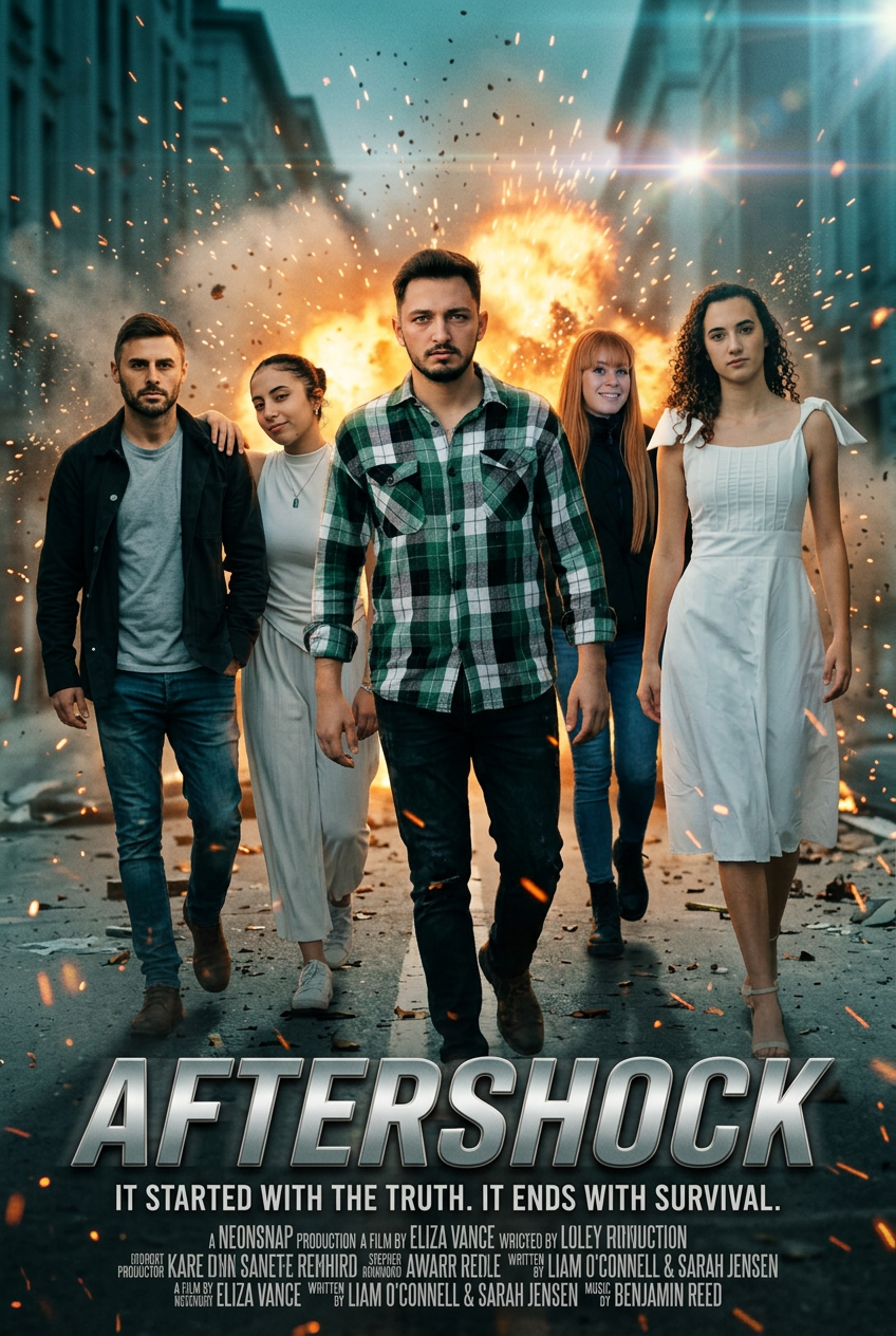 Example AI Action movie poster