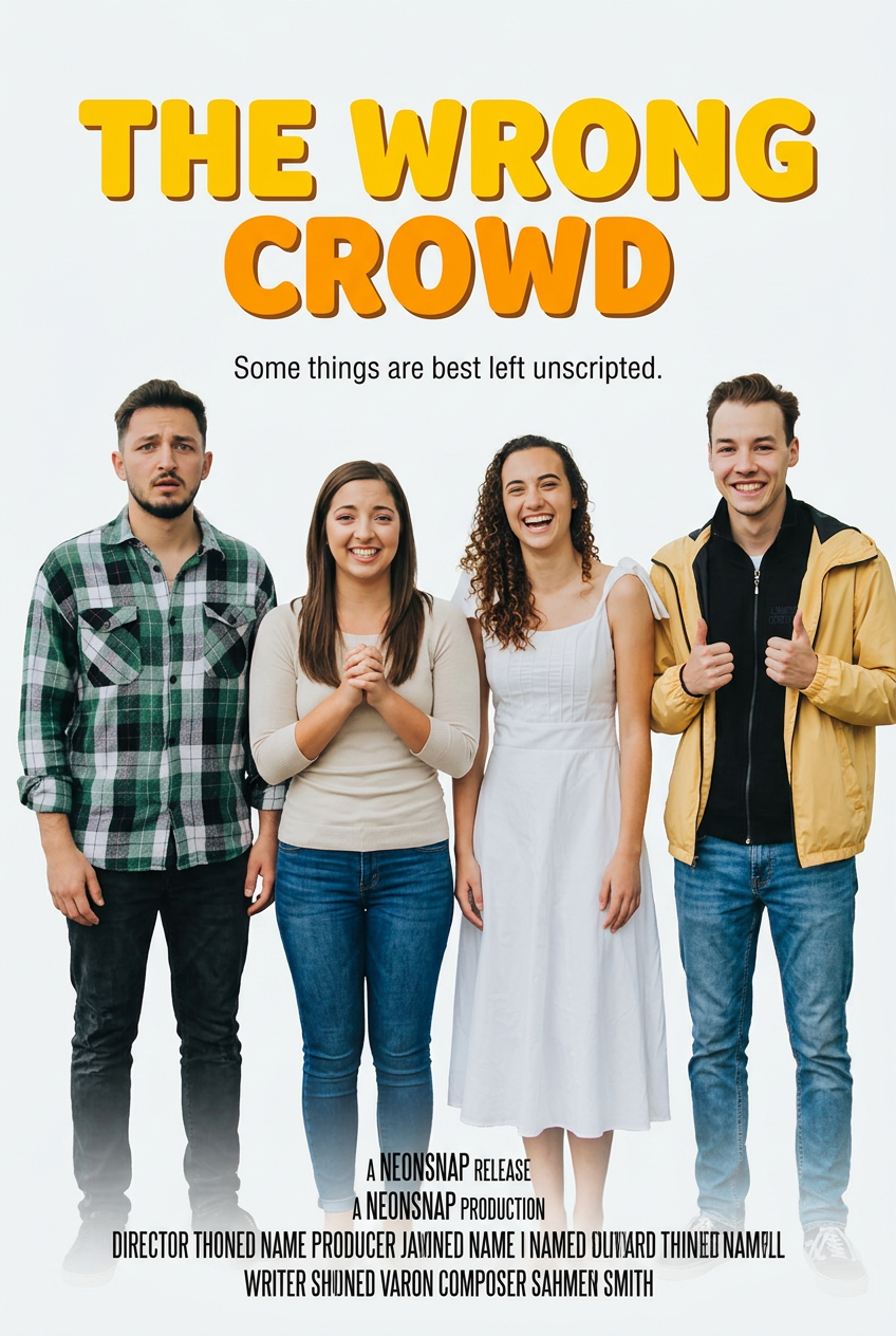 Example AI Comedy movie poster