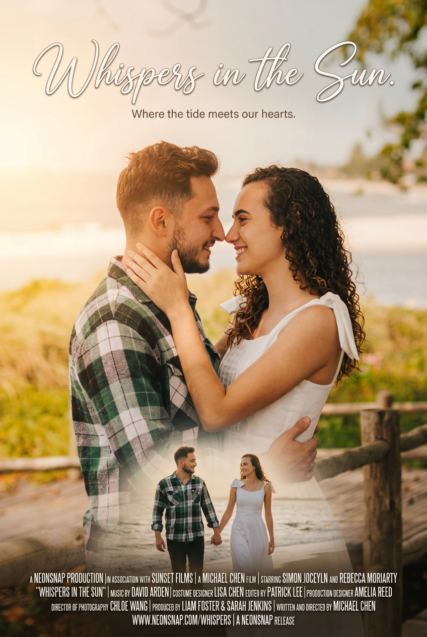 Example AI Romance movie poster