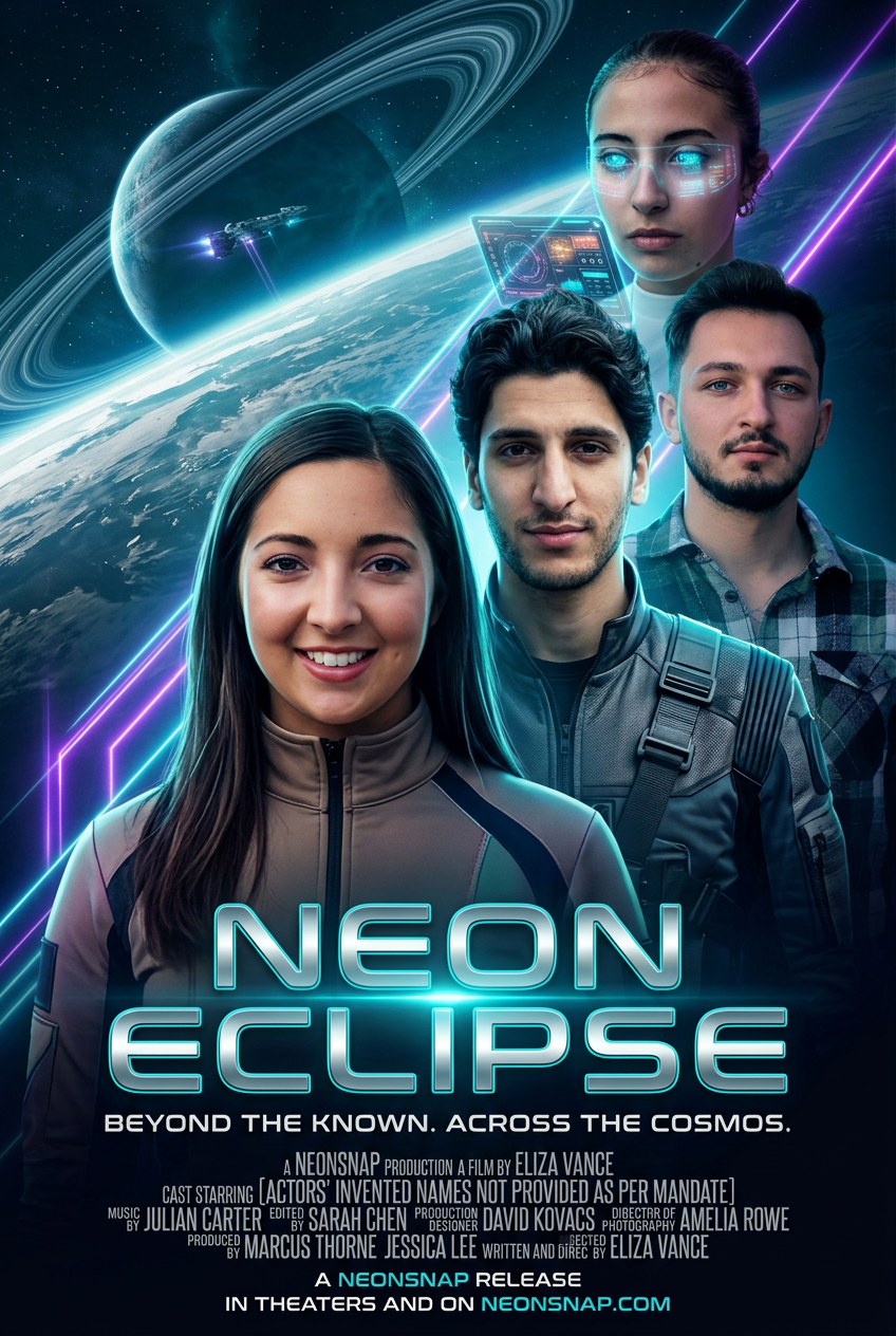 Example AI Sci-Fi movie poster