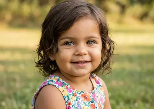 An AI-generated future baby photo